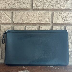 West Germany Elegant Black Men's Leather Toiletry Bag